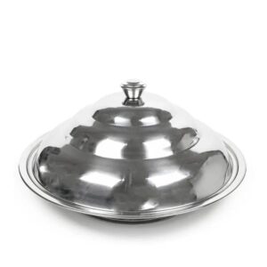 صحن كوزي بغطاء وقاعدة استيل ( مقاس 55 ) QUEEN GL